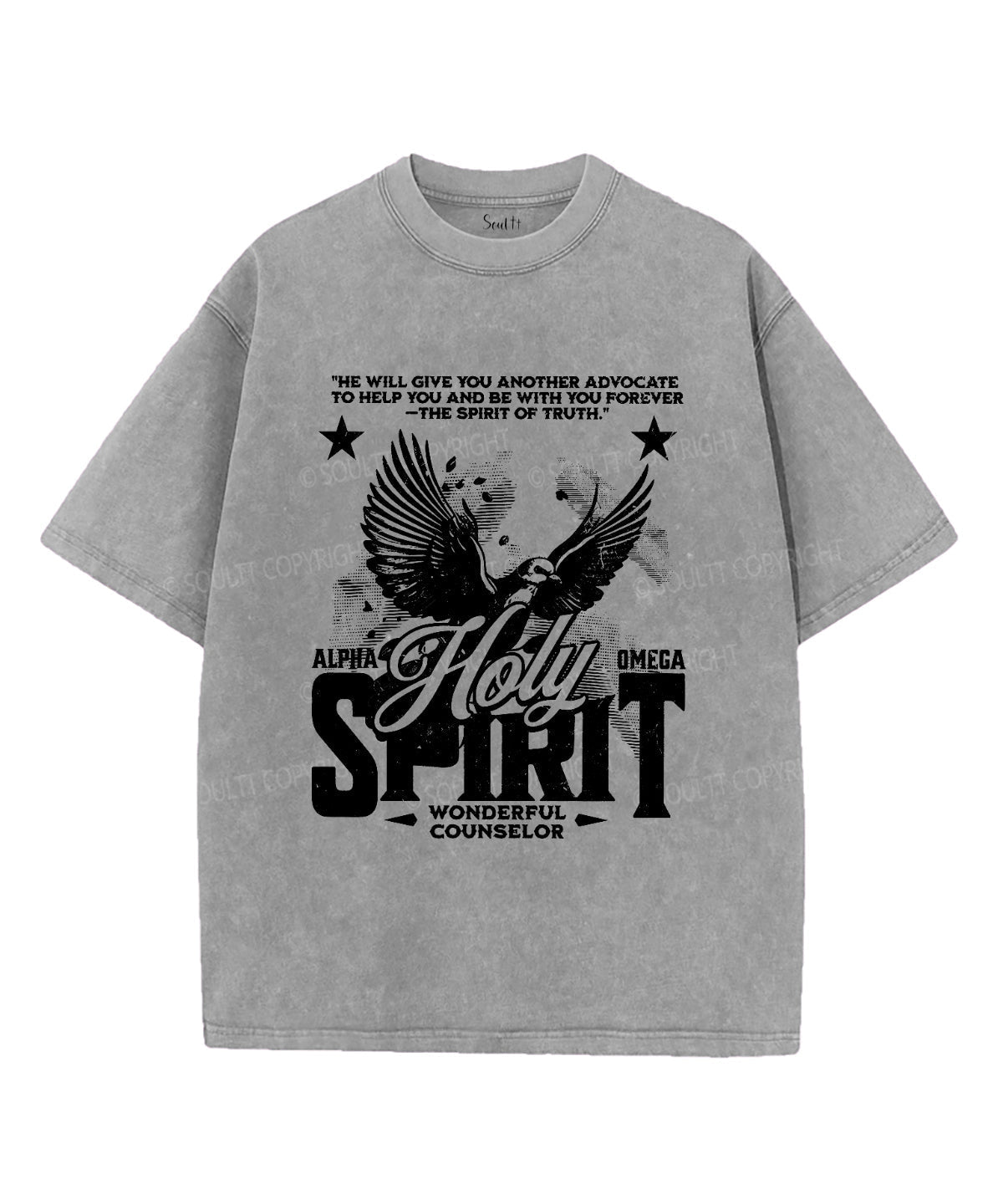 The Spirit of Truth Unisex Washed Christian T-shirt Hoodie, Sweatshirt | CiraTrend.com (Image 3)