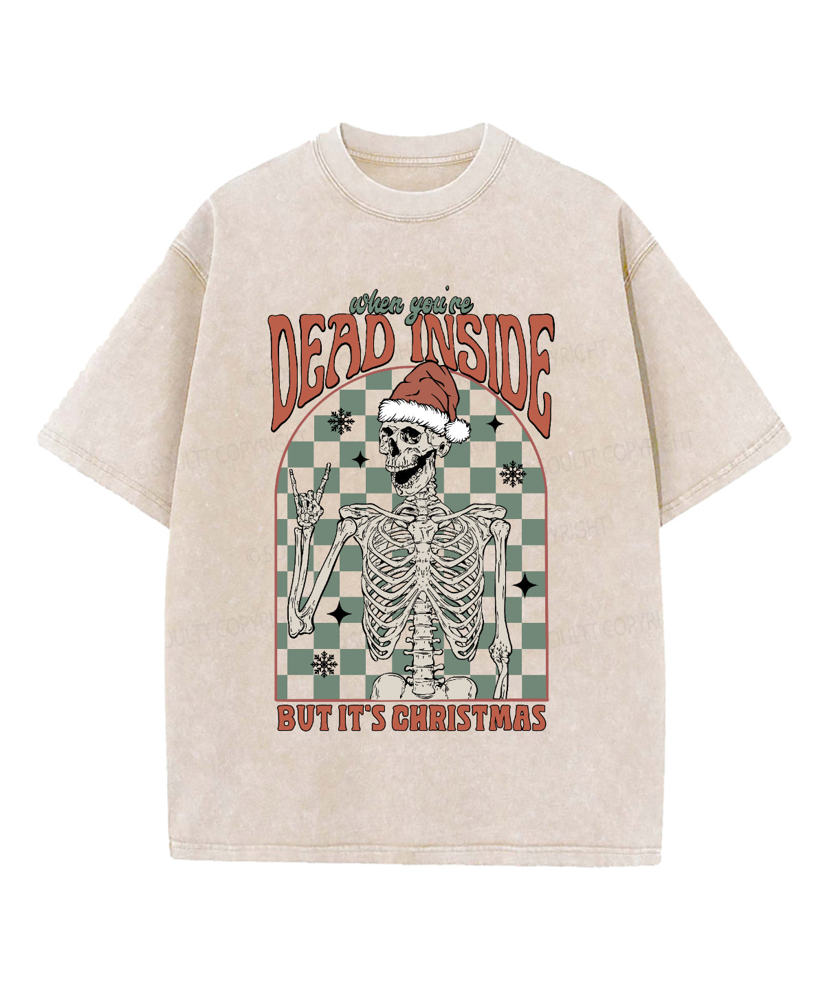 When You're Dead Inside Washed Christian T-shirt Hoodie, Sweatshirt | CiraTrend.com (Image 2)