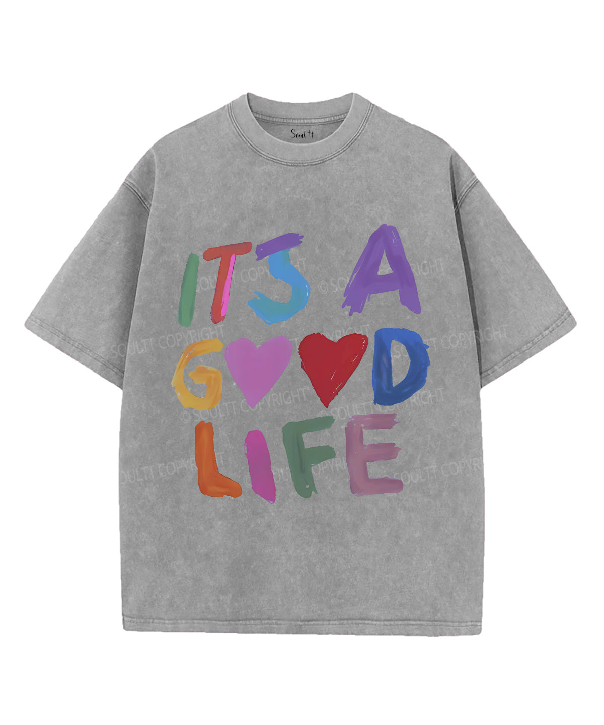 It's A Good Life Unisex Washed Christian T-shirt Hoodie, Sweatshirt | CiraTrend.com (Image 3)