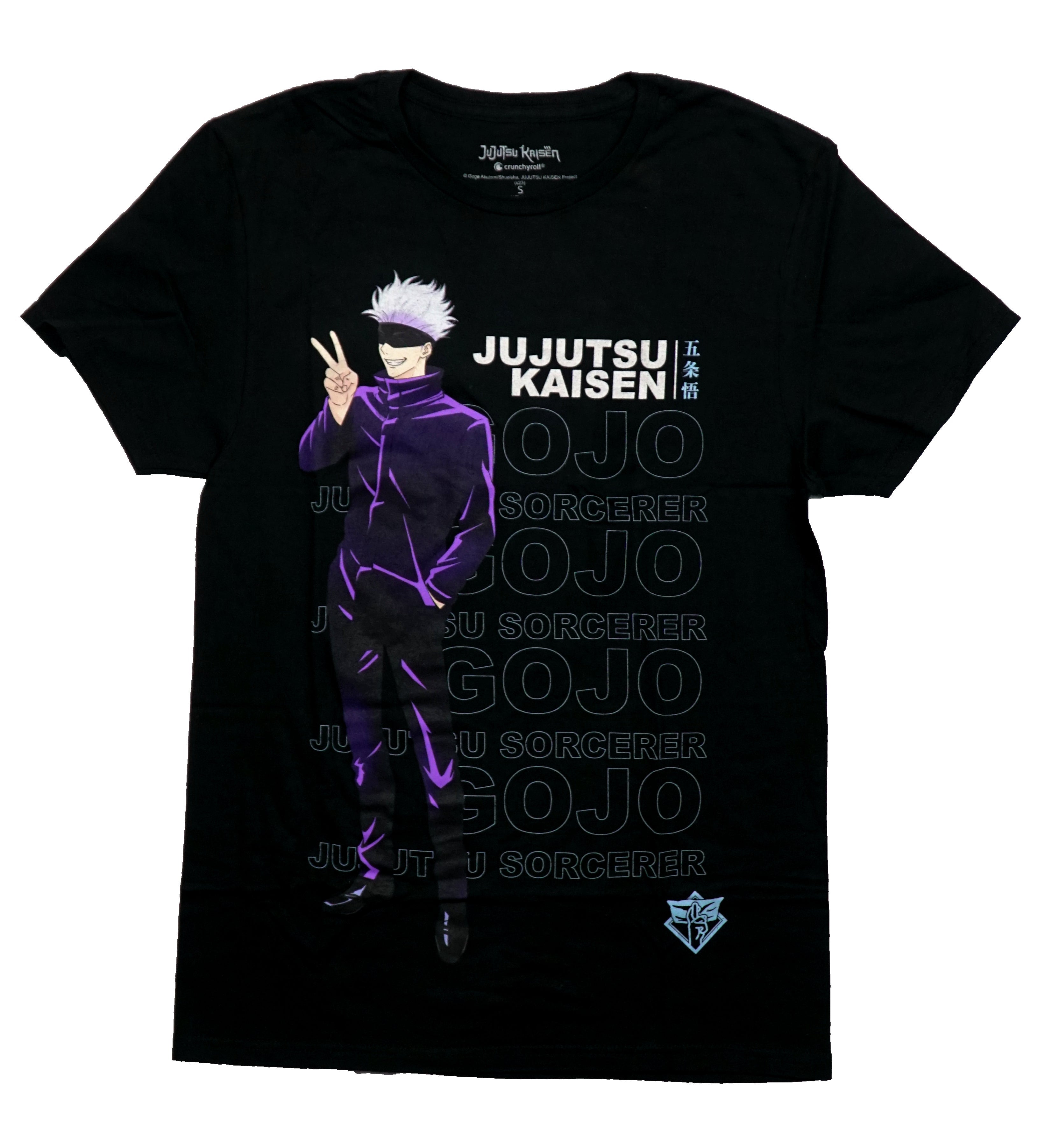 Jujutsu Kaisen Mens T-Shirt - Peace Sign Posing Gojo Repeat Sorcerer Backgr Hoodie, Sweatshirt | CiraTrend.com