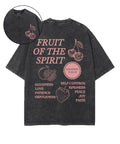 Fruit Of The Spirit Double Sided Unisex Washed Christian T-shirt Style007 Hoodie, Sweatshirt | CiraTrend.com (Image 1)