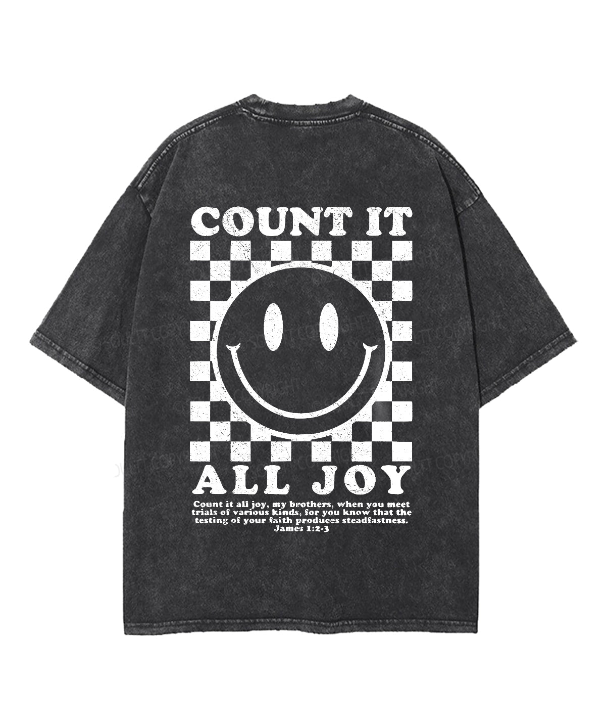Count All Joy Double Sided Washed Christian T-Shirts, Hoodie, Sweatshirt