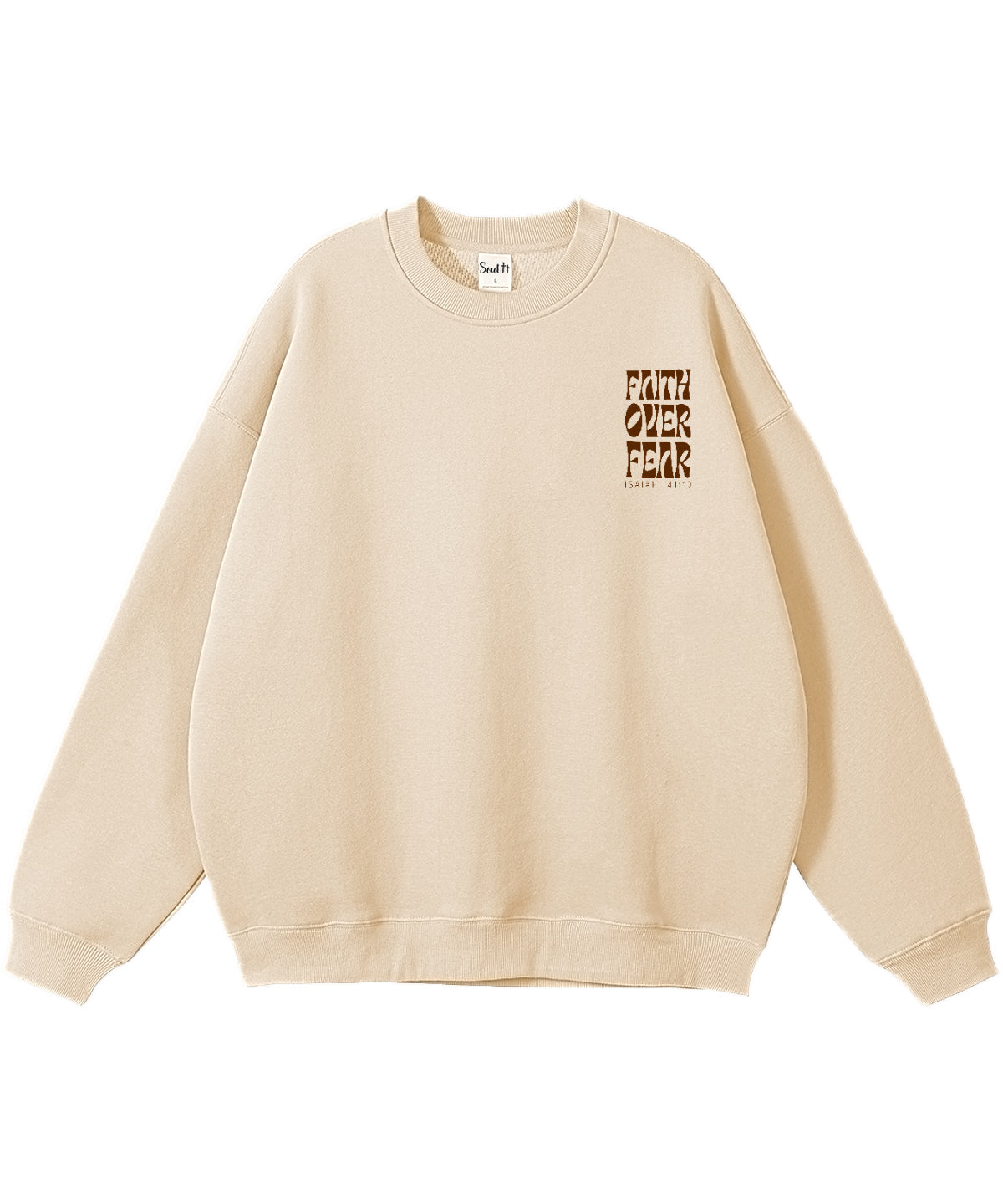 Faith Over Fear Cotton Christian Sweatshirt Style001 T-Shirts, Hoodie | CiraTrend.com (Image 4)
