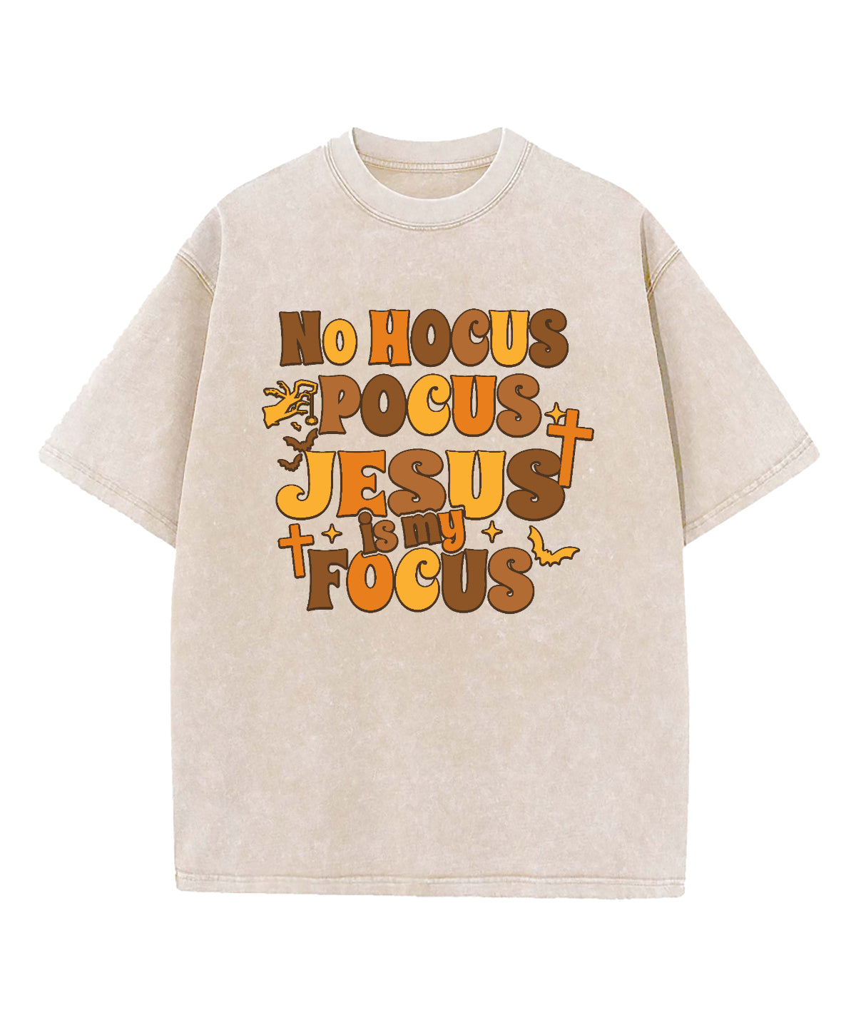Jesus Is My Focus Washed Christian T-shirt Hoodie, Sweatshirt | CiraTrend.com (Image 4)
