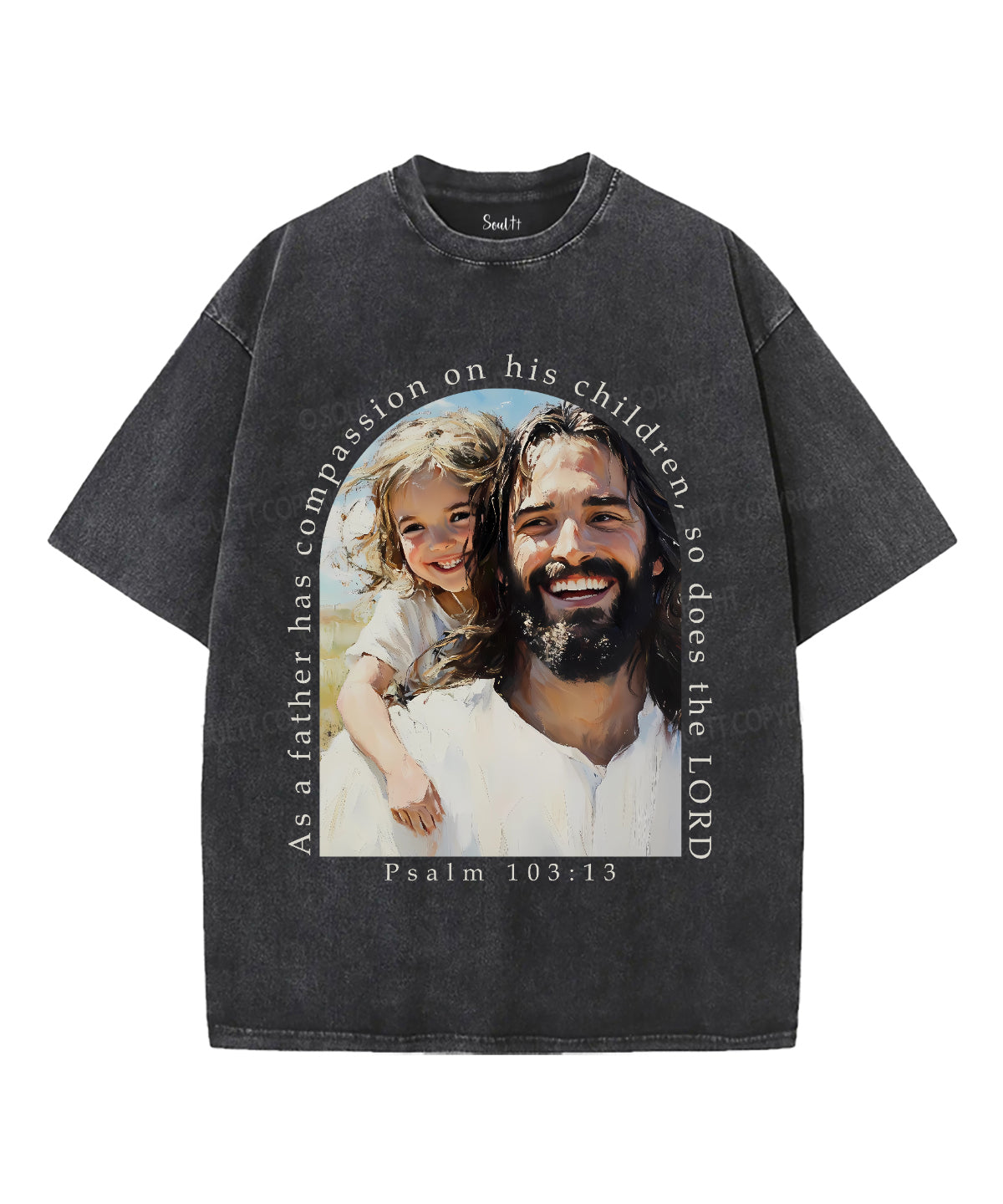 As Father Has Compassion On His Children Unisex Washed Christian T-shirt Hoodie, Sweatshirt | CiraTrend.com (Image 1)