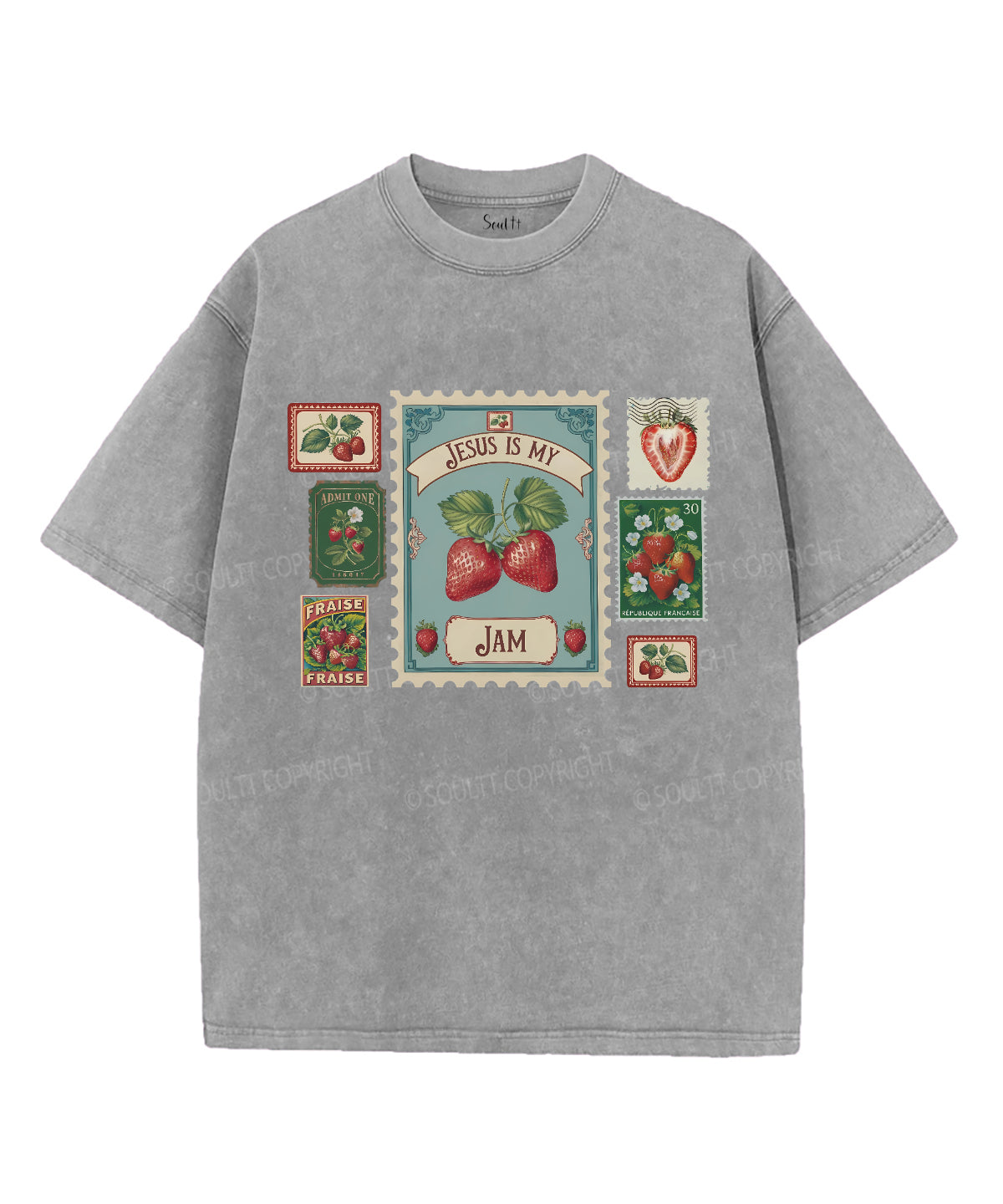 Jesus Is My Jam Unisex Washed Christian T-shirt Hoodie, Sweatshirt | CiraTrend.com (Image 2)