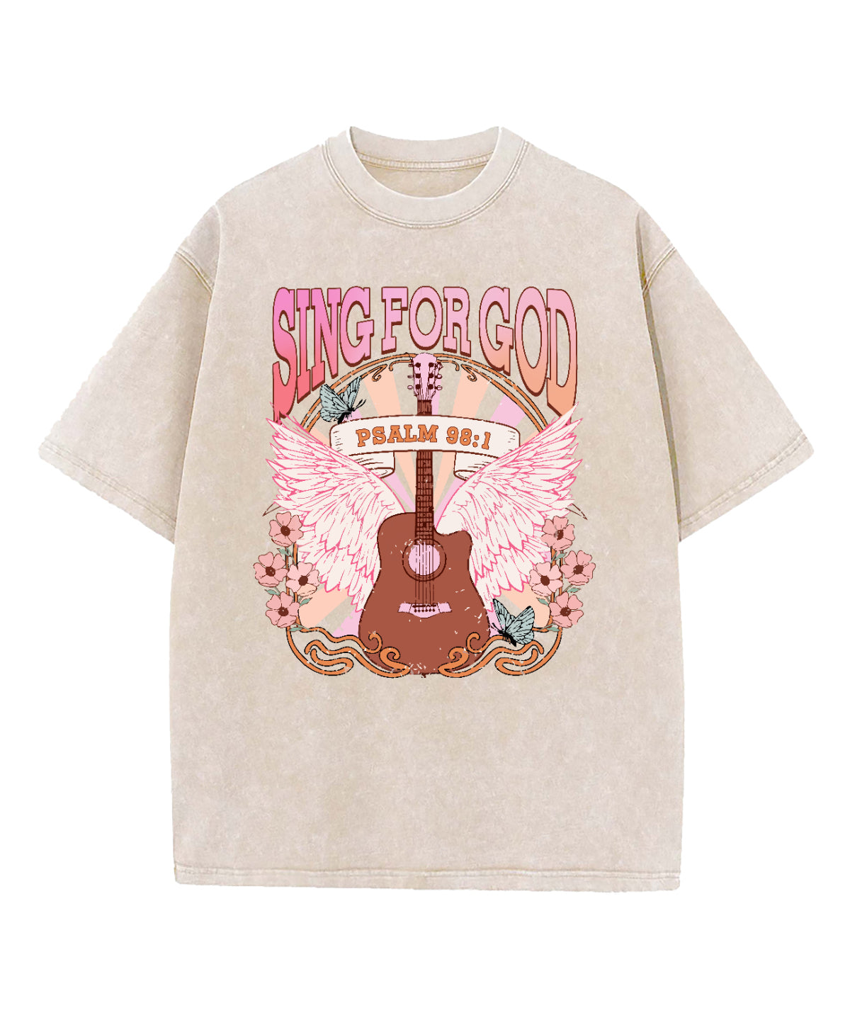 Sing For God Washed Christian T-shirt Hoodie, Sweatshirt | CiraTrend.com (Image 4)