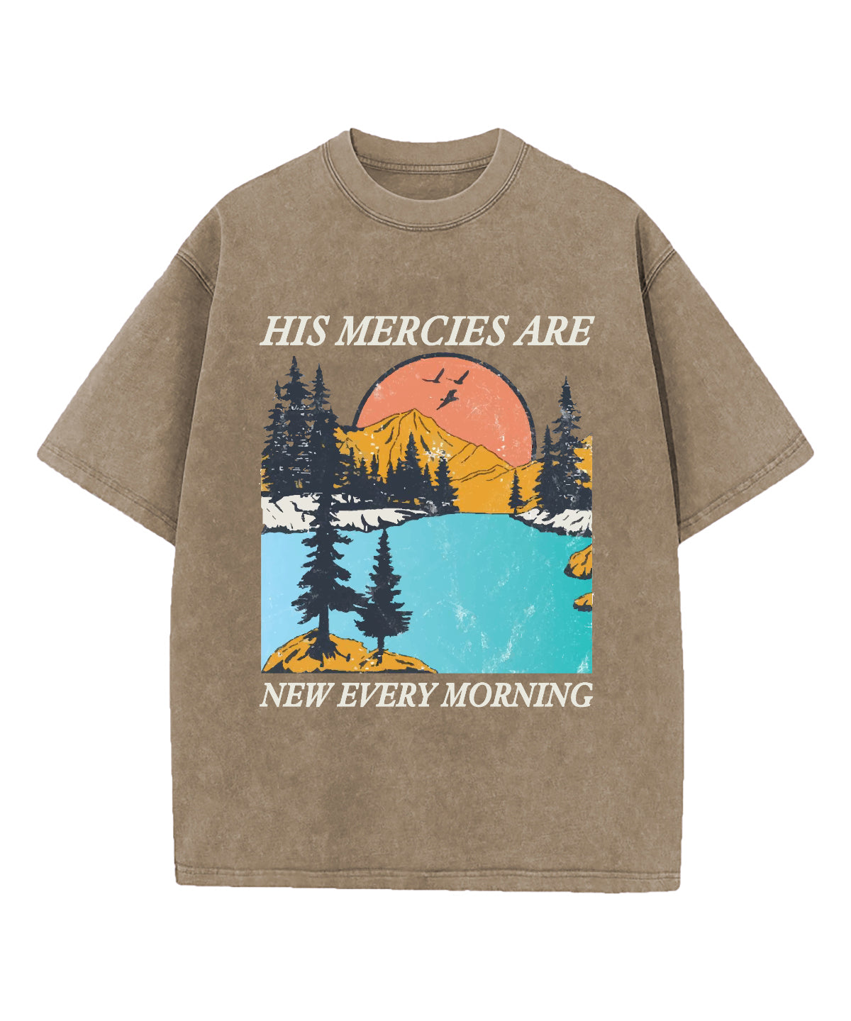 New Every Morning Washed Christian T-shirt Hoodie, Sweatshirt | CiraTrend.com (Image 5)
