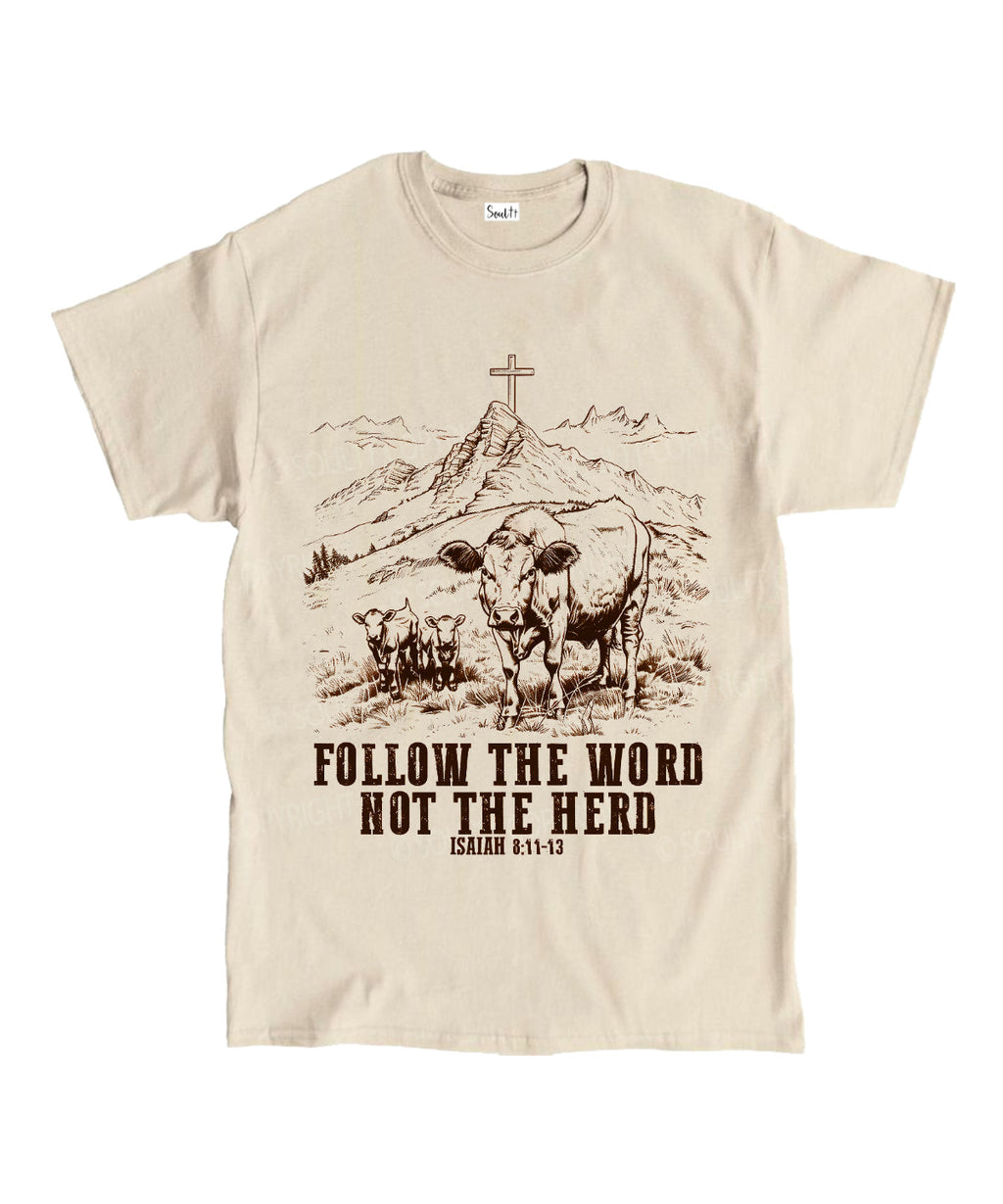 Follow the Word Unisex Cotton Christian T-Shirt Hoodie, Sweatshirt | CiraTrend.com (Image 4)