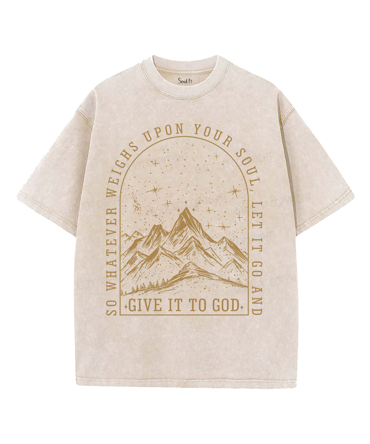 Give It To God Unisex Washed Christian T-shirt Style001 Hoodie, Sweatshirt | CiraTrend.com (Image 1)