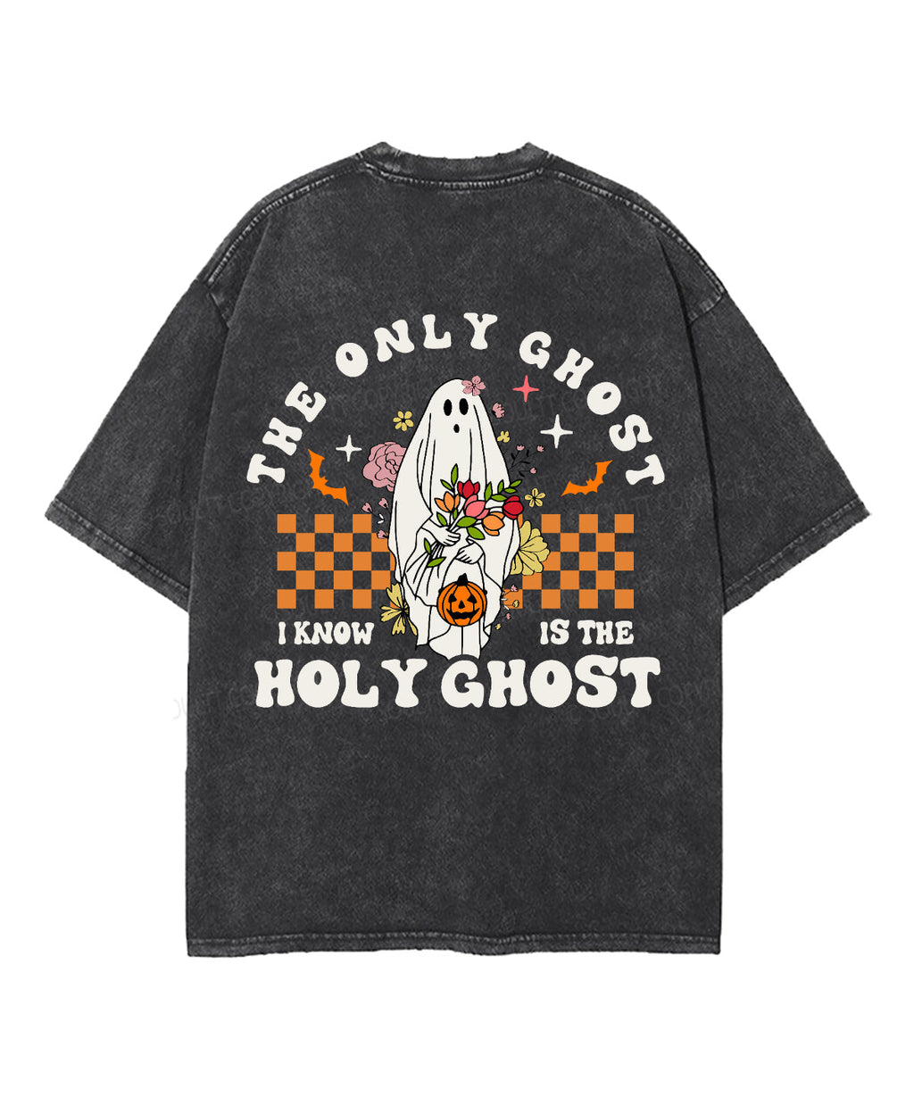 The Only Ghost Double Sided Unisex Washed Christian T-shirt Hoodie, Sweatshirt | CiraTrend.com (Image 5)
