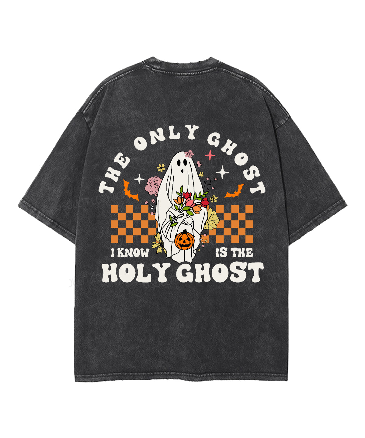 The Only Ghost Double Sided Unisex Washed Christian T-shirt Hoodie, Sweatshirt | CiraTrend.com (Image 5)