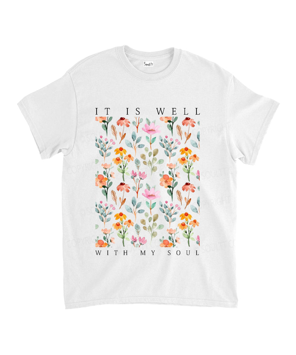 Is Well My Soul Cotton Christian Style002 T-Shirts, Hoodie, Sweatshirt
