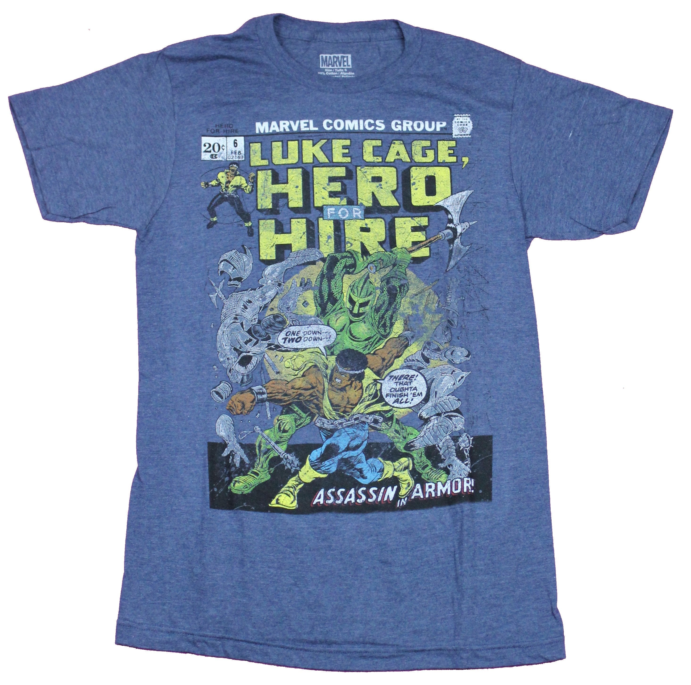 Luke Cage Mens T-Shirt  - Hero For Hire Comic Cover Issue 6 Image Hoodie, Sweatshirt | CiraTrend.com