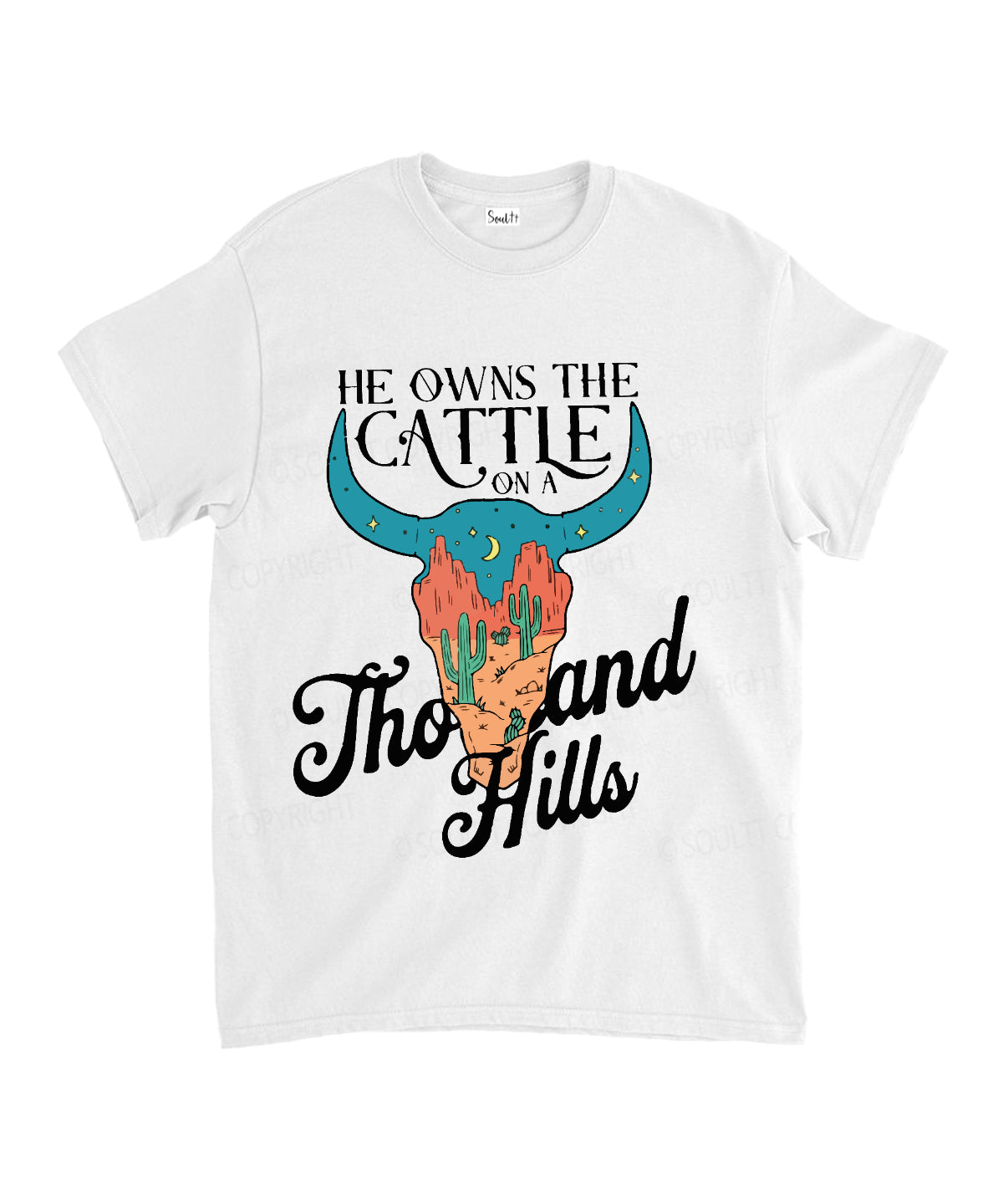 He Owns Cattle Thousand Hills Cotton Christian T-Shirts, Hoodie, Sweatshirt