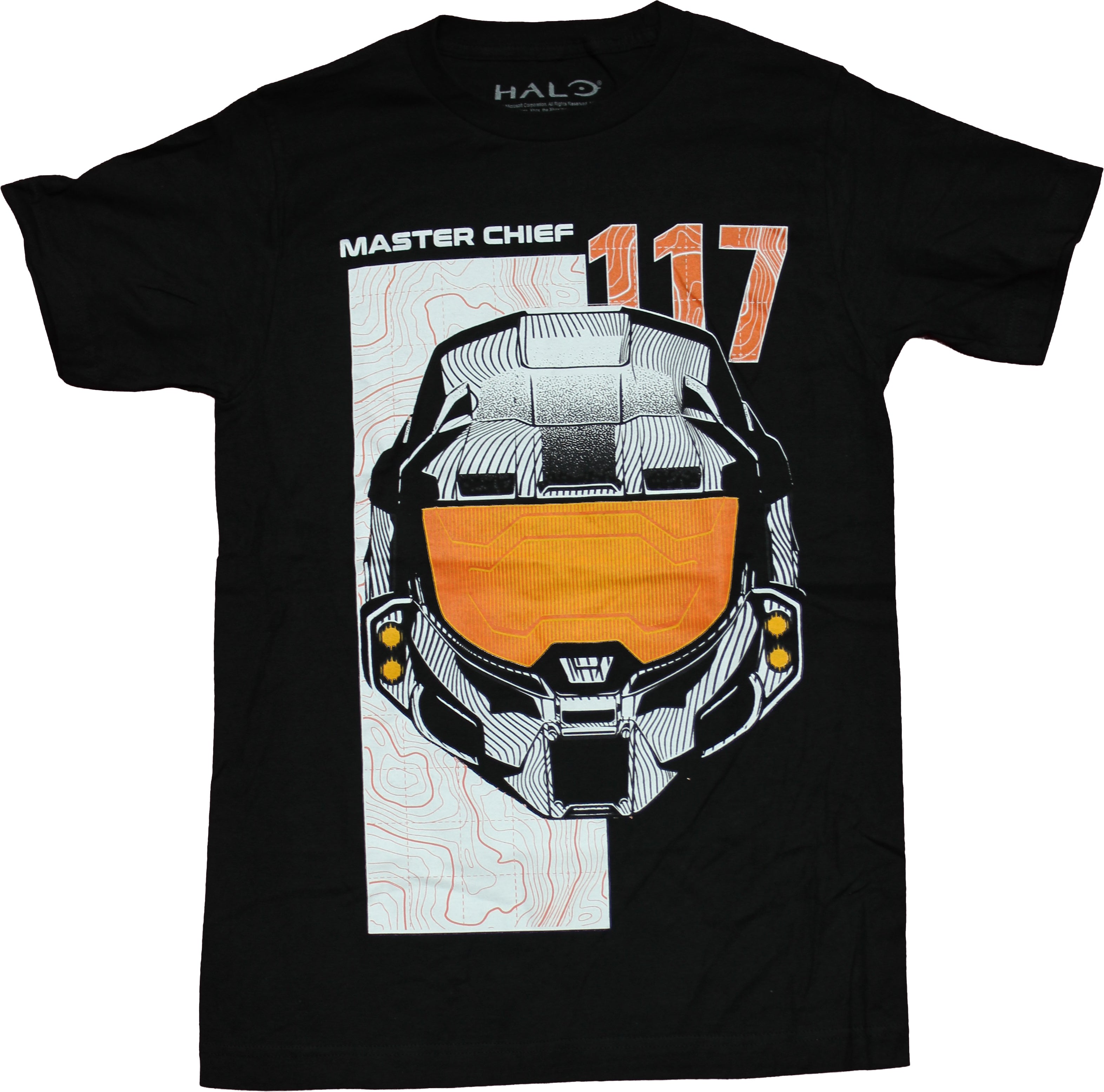 Halo Mens T-Shirt - Master Chief 117 Mask Image Hoodie, Sweatshirt | CiraTrend.com
