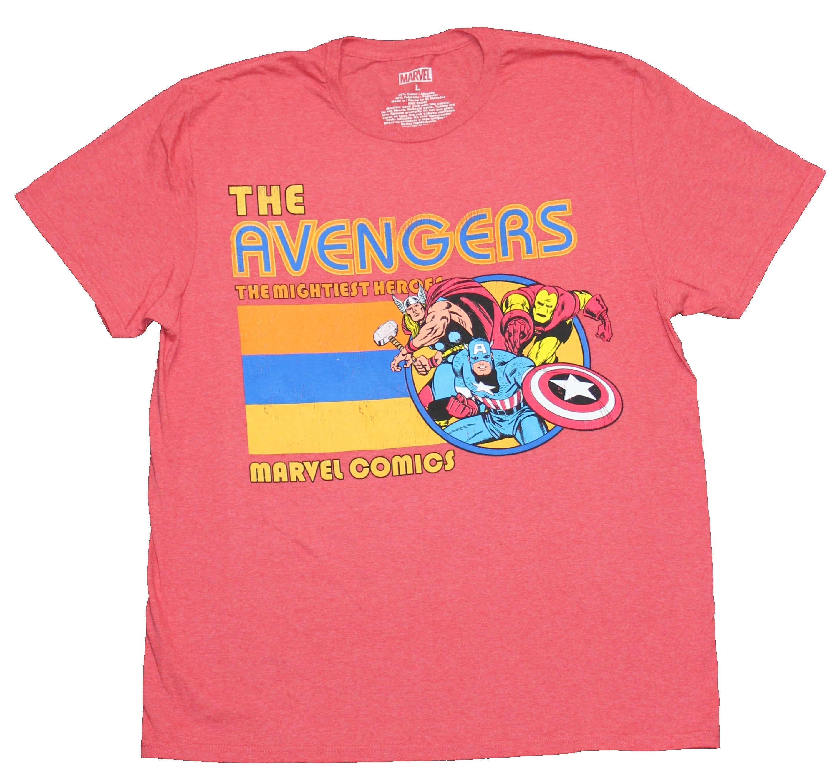 Avengers Mens T-Shirt  - Retro Style comic Art Attacking Line Circle Hoodie, Sweatshirt | CiraTrend.com