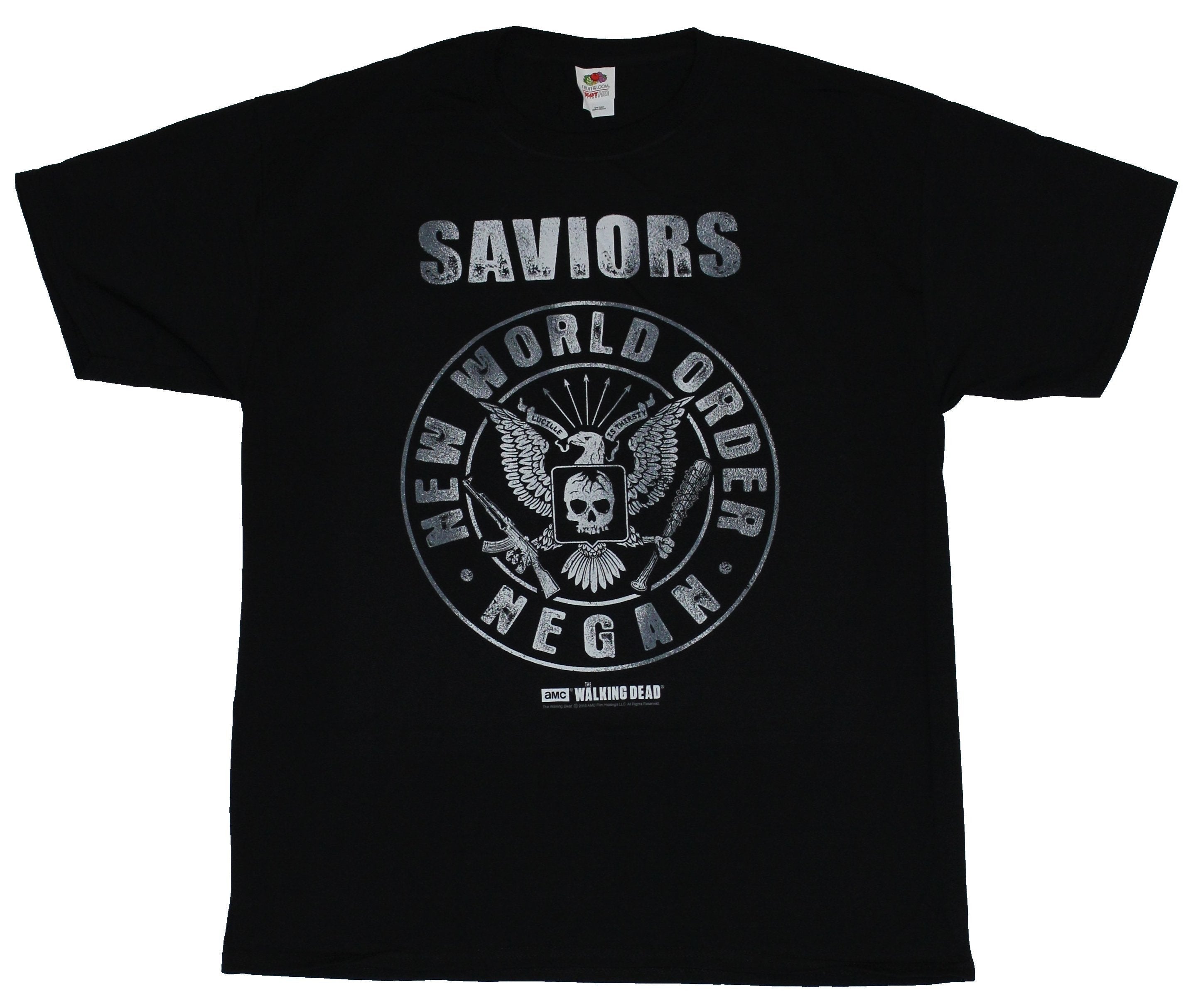 The Walking Dead Mens T-Shirt -  Saviors New World Order Negan Crest Image Hoodie, Sweatshirt | CiraTrend.com