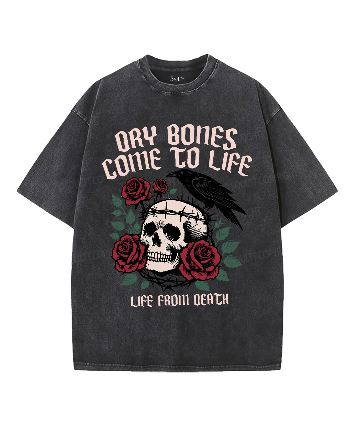 Dry Bones Come To Life Unisex Washed Christian T-shirt Hoodie, Sweatshirt | CiraTrend.com (Image 2)