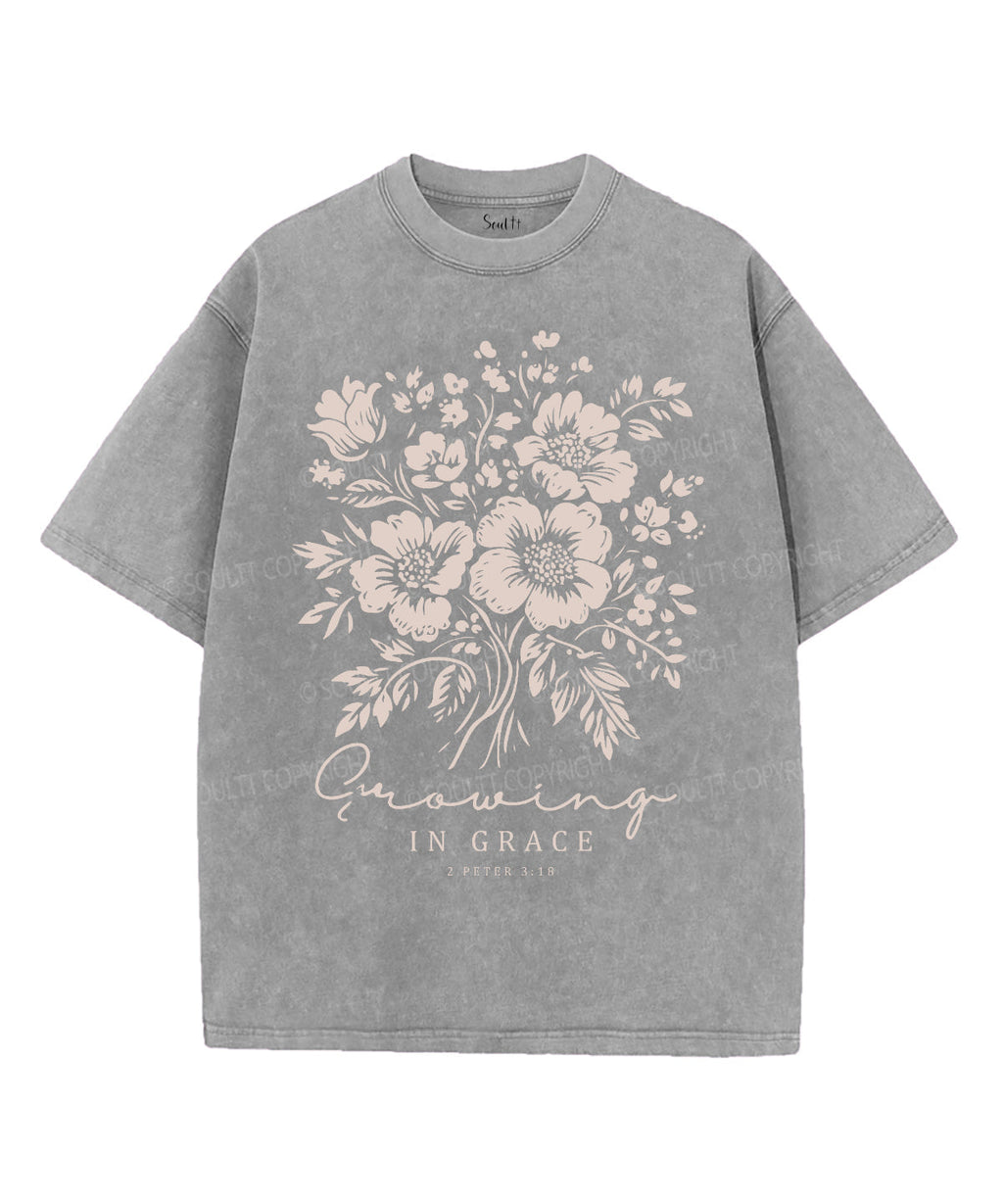 Growing In Grace Washed Christian T-shirt Hoodie, Sweatshirt | CiraTrend.com (Image 4)