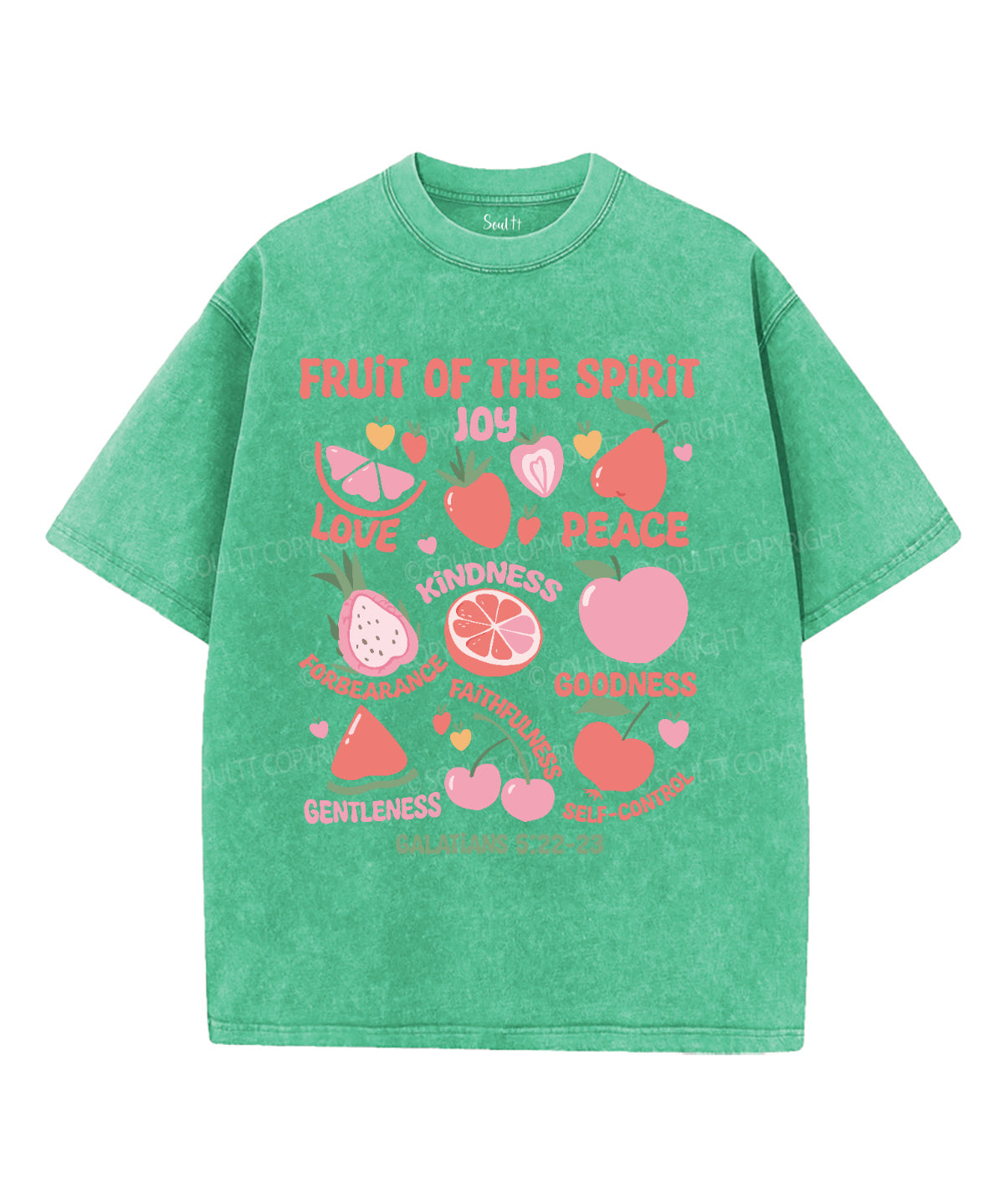 Fruit Of The Spirit Washed Christian T-shirt Style003 Hoodie, Sweatshirt | CiraTrend.com (Image 5)
