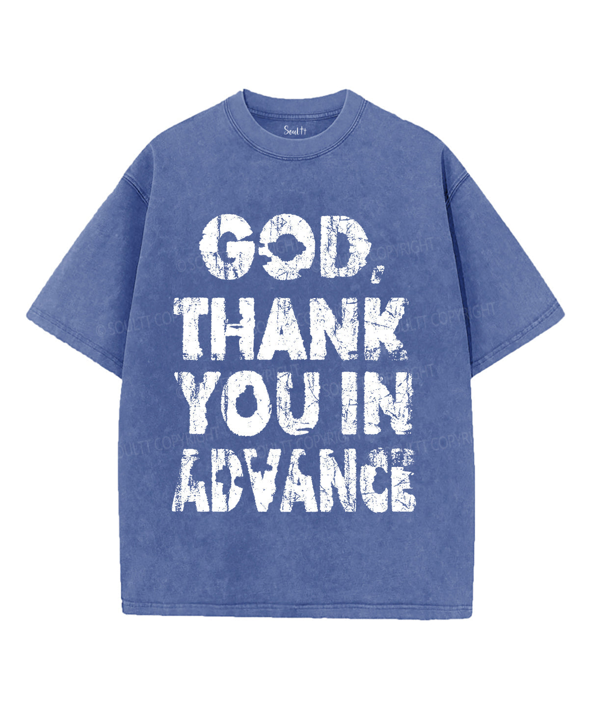 God Thank You In Advance Unisex Washed Christian T-shirt Hoodie, Sweatshirt | CiraTrend.com (Image 3)