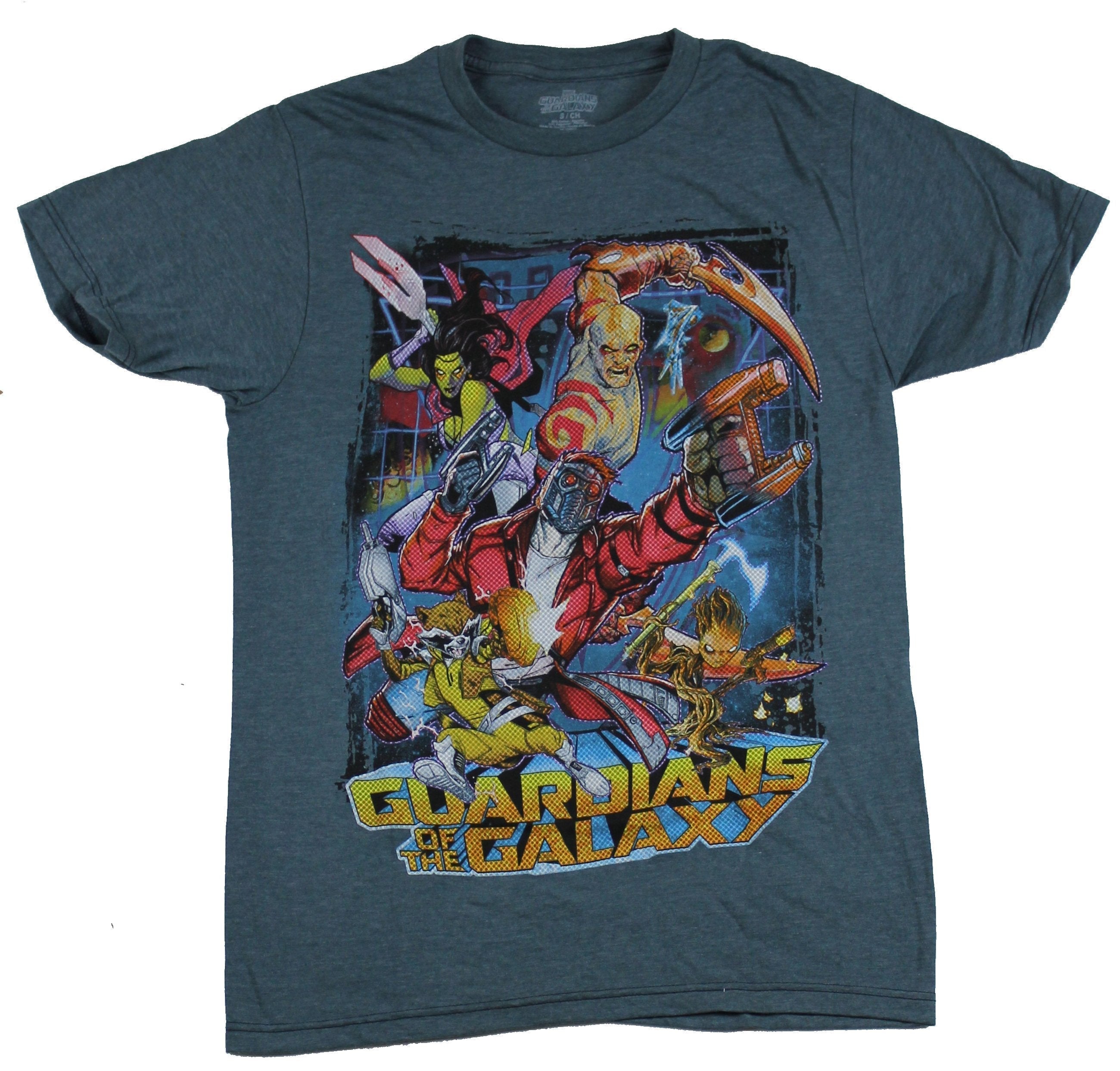 Guardians of the Galaxy Mens T-Shirt - Colorful Comic Style Battling Image Hoodie, Sweatshirt | CiraTrend.com