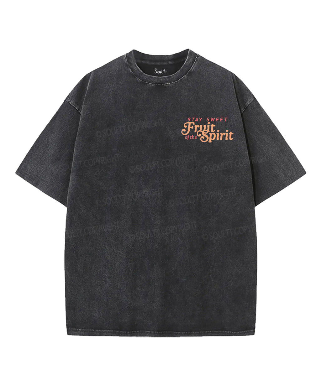 Fruit Of The Spirit Double Sided Unisex Washed Christian T-shirt Style019 Hoodie, Sweatshirt | CiraTrend.com (Image 5)