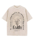 Faith Unisex Washed Christian T-shirt Hoodie, Sweatshirt | CiraTrend.com (Image 1)