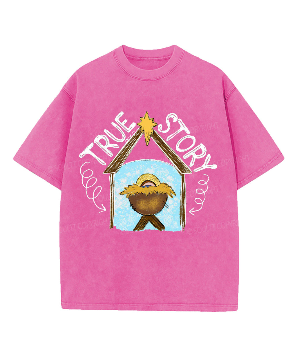 Ture Story Washed Christian T-shirt Hoodie, Sweatshirt | CiraTrend.com (Image 4)