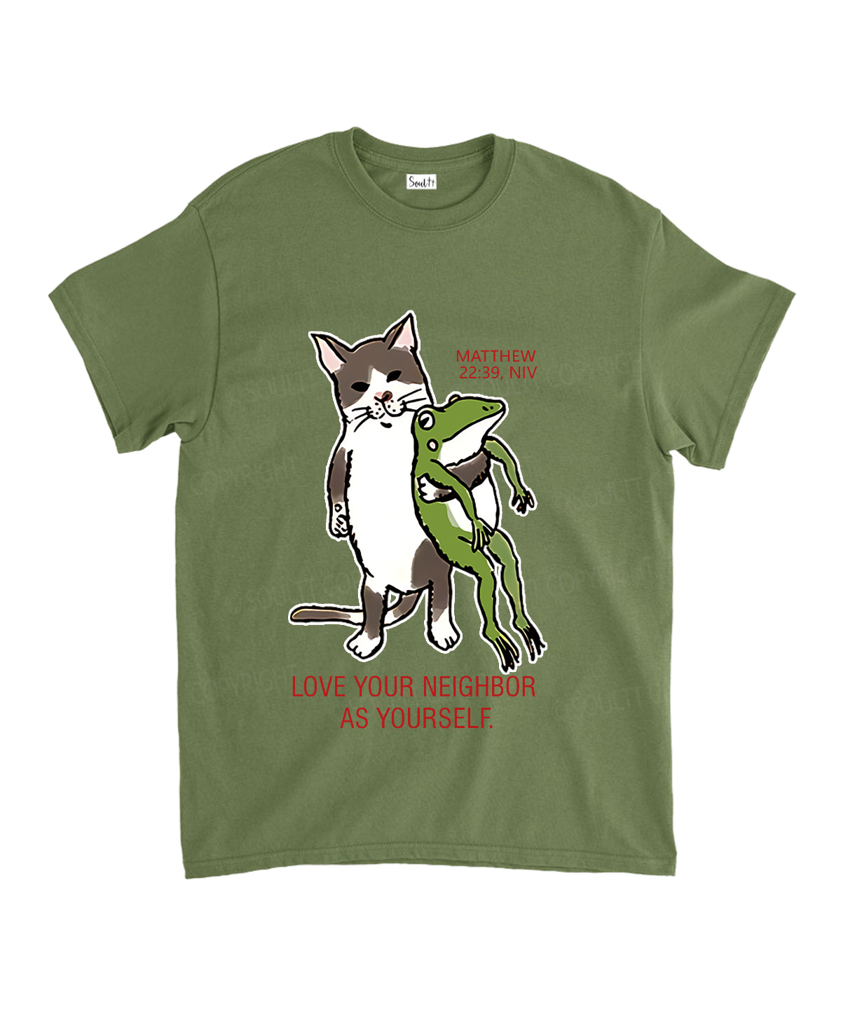 Love Your Neighbor Unisex Cotton Christian T-Shirt Hoodie, Sweatshirt | CiraTrend.com (Image 5)