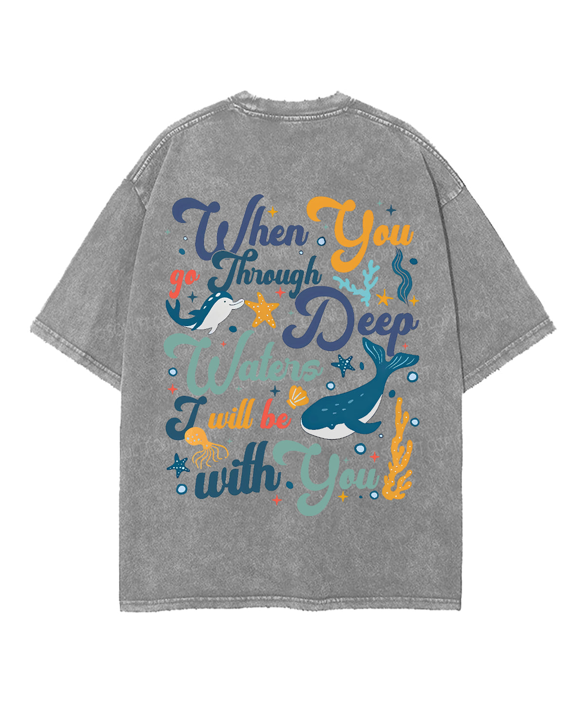 I Will Be With You Double Sided Unisex Washed Christian T-shirt Style020 Hoodie, Sweatshirt | CiraTrend.com (Image 5)