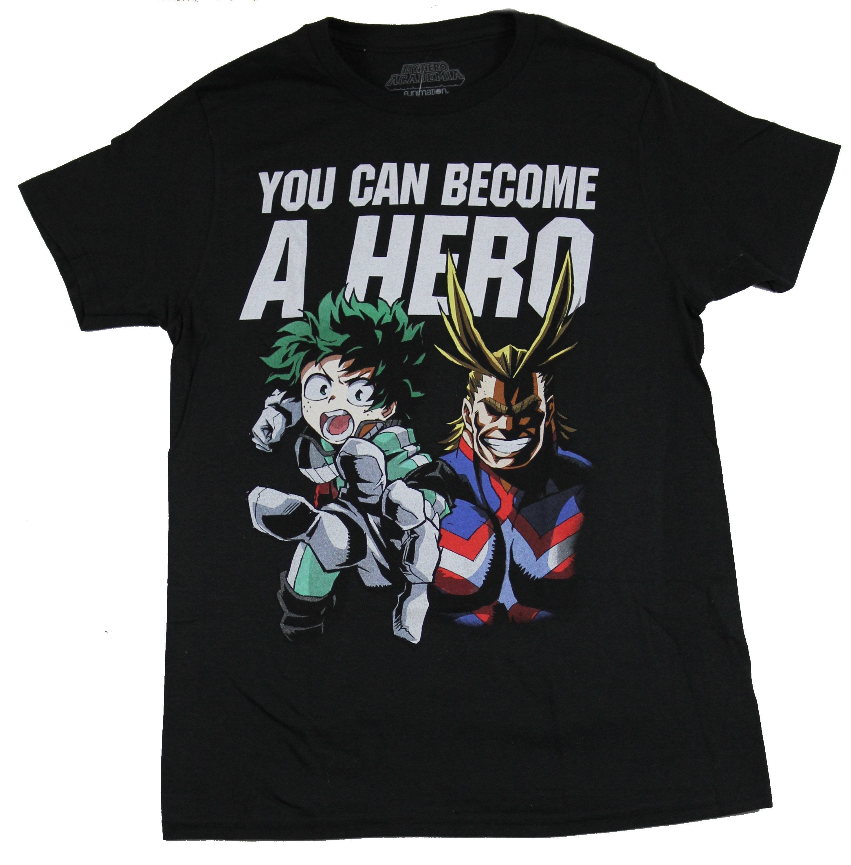 My Hero Academia Mens T-Shirt - You Can Become a Hero Image Style001 Hoodie, Sweatshirt | CiraTrend.com