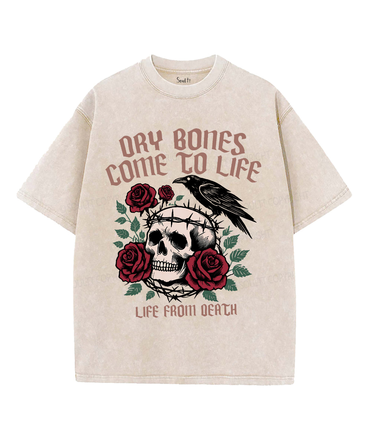 Dry Bones Come To Life Unisex Washed Christian T-shirt Hoodie, Sweatshirt | CiraTrend.com (Image 1)