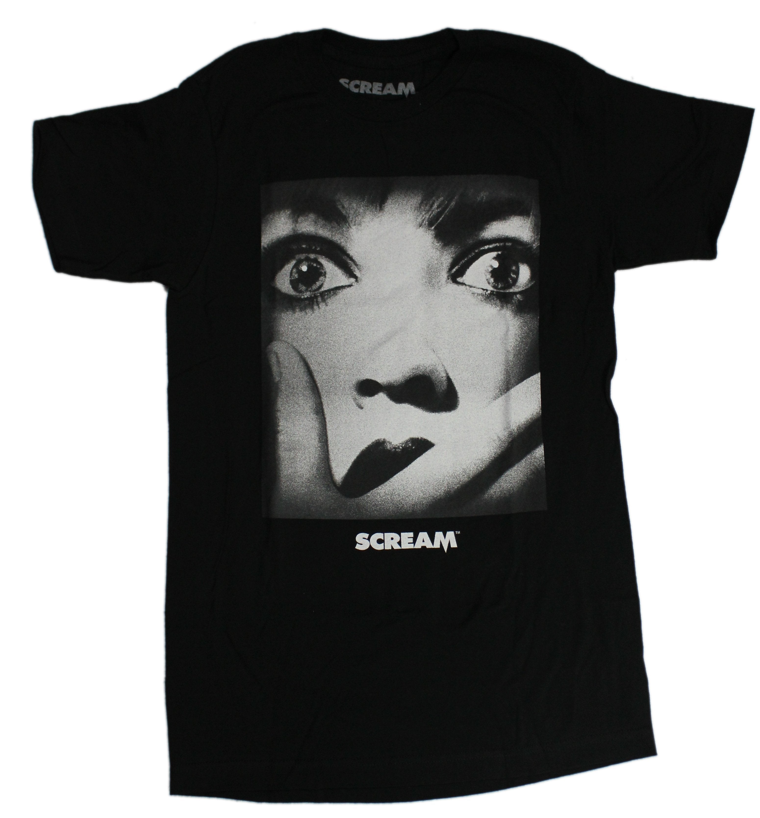 Scream Mens T-Shirt - Movie Poster Close Up Face Image Hoodie, Sweatshirt | CiraTrend.com (Image 1)
