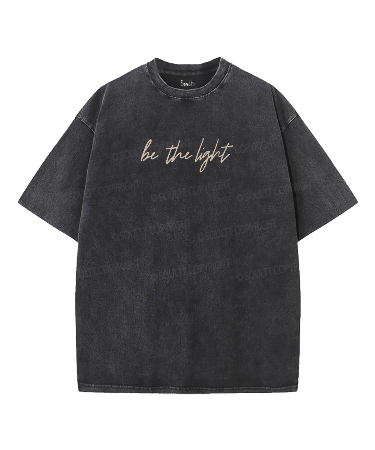 Be The Light Double Sided Unisex Washed Christian T-shirt Hoodie, Sweatshirt | CiraTrend.com (Image 4)
