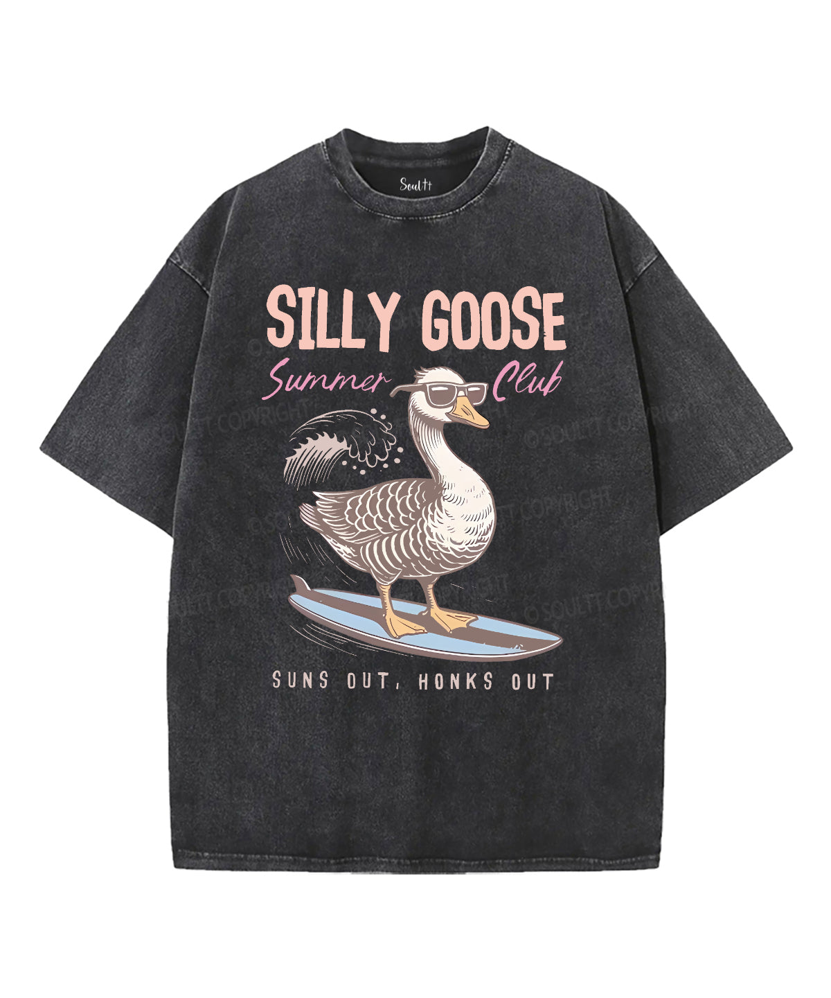SILLY GOOSE Unisex Washed Christian T-shirt Hoodie, Sweatshirt | CiraTrend.com (Image 2)