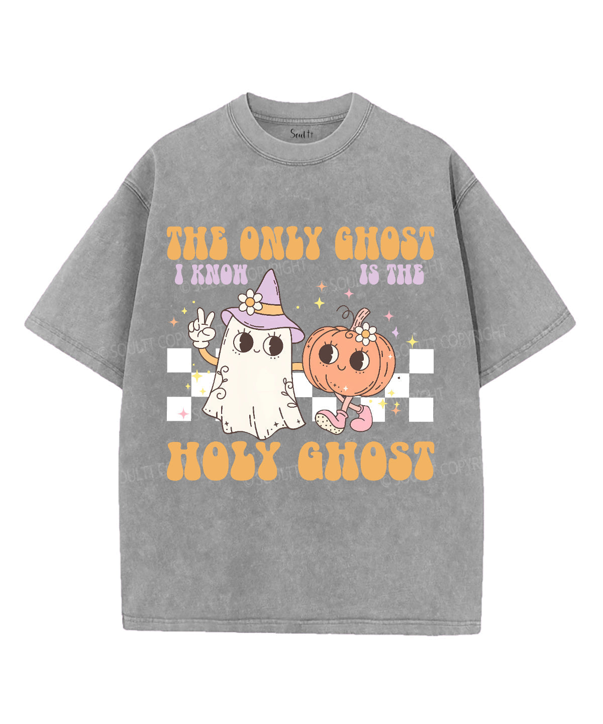 The Only Ghost Unisex Washed Christian T-shirt Style001 Hoodie, Sweatshirt | CiraTrend.com (Image 3)