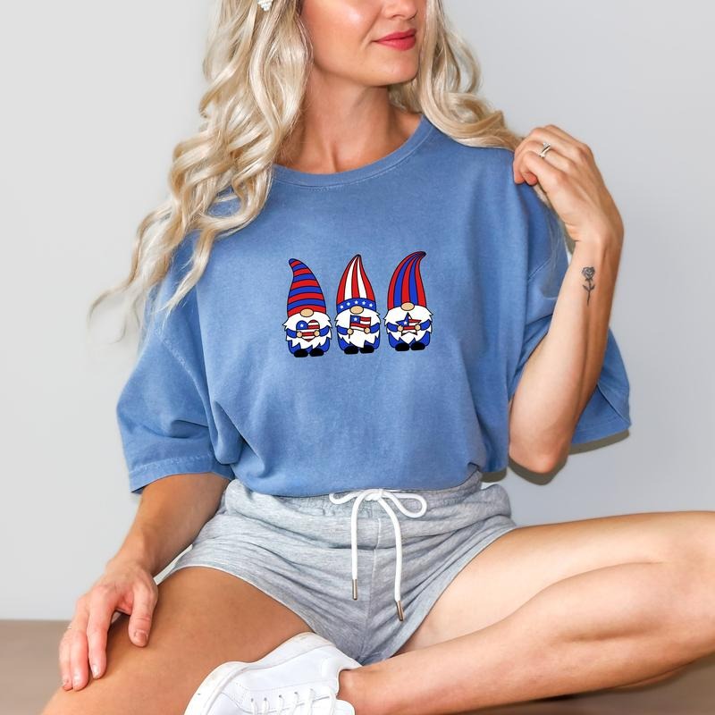 4th Of July Gnome Shirt America Flag Tshirt Freedom Shirt Gift For American Independence Day Tee Party In The Usa Shirt...