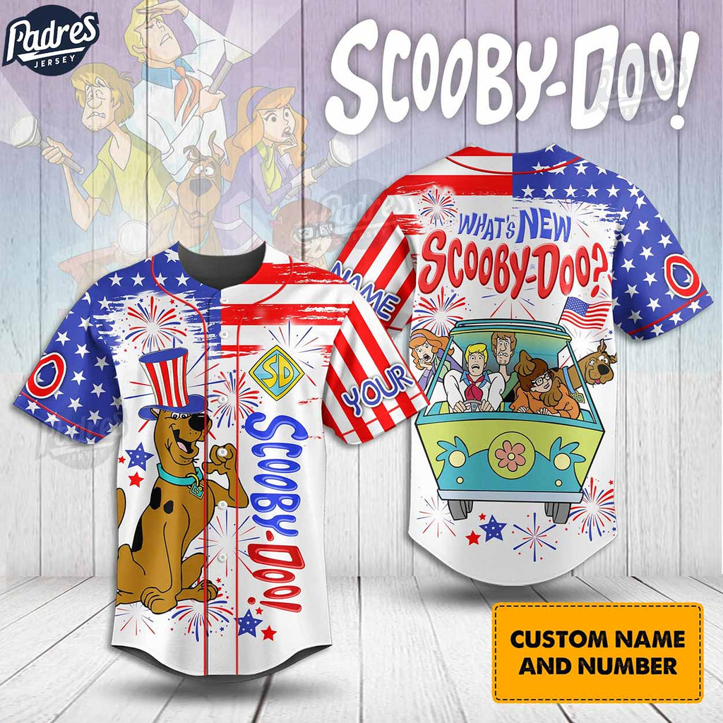 4th Of July What New Scooby-Doo Custom Baseball Jersey - Padres Jersey Oasis: Elevate Your Baseball Style Game