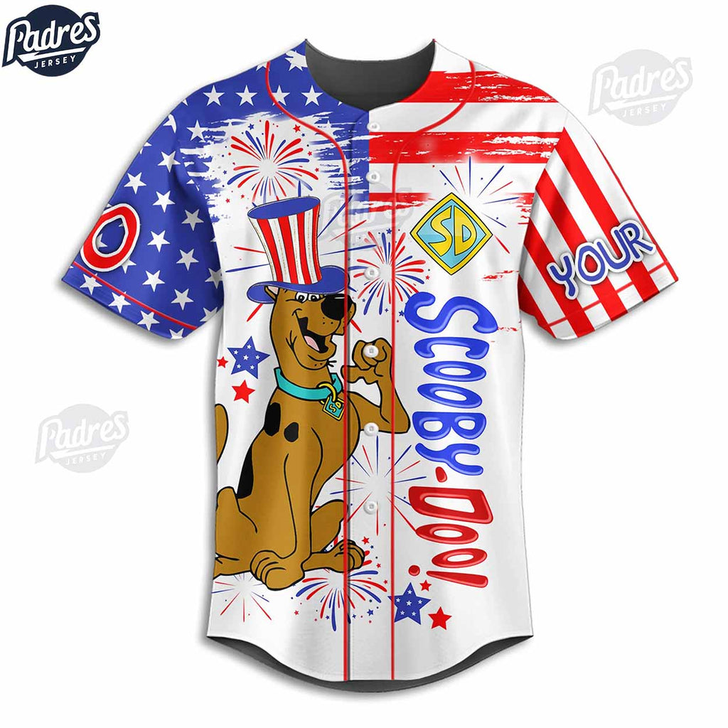 4th Of July What New Scooby-Doo Custom Baseball Jersey - Padres Jersey Oasis: Elevate Your Baseball Style Game