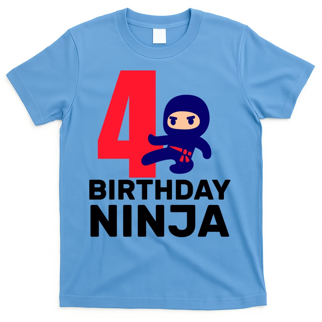 4th Birthday Ninja T-Shirt