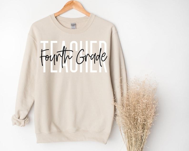 4th grade teacher sweatshirt Fourth grade teacher shirt 4th grade team elementary teacher Back to School 2025 New Teacher Graduate gift
