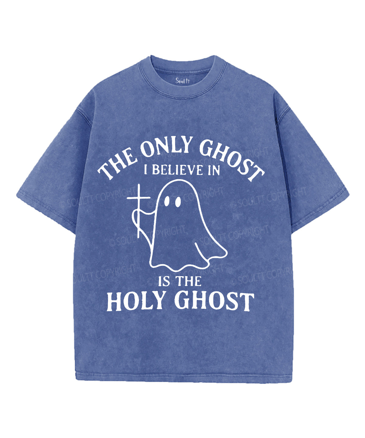 The Only Ghost Unisex Washed Christian T-shirt Style004 Hoodie, Sweatshirt | CiraTrend.com (Image 4)