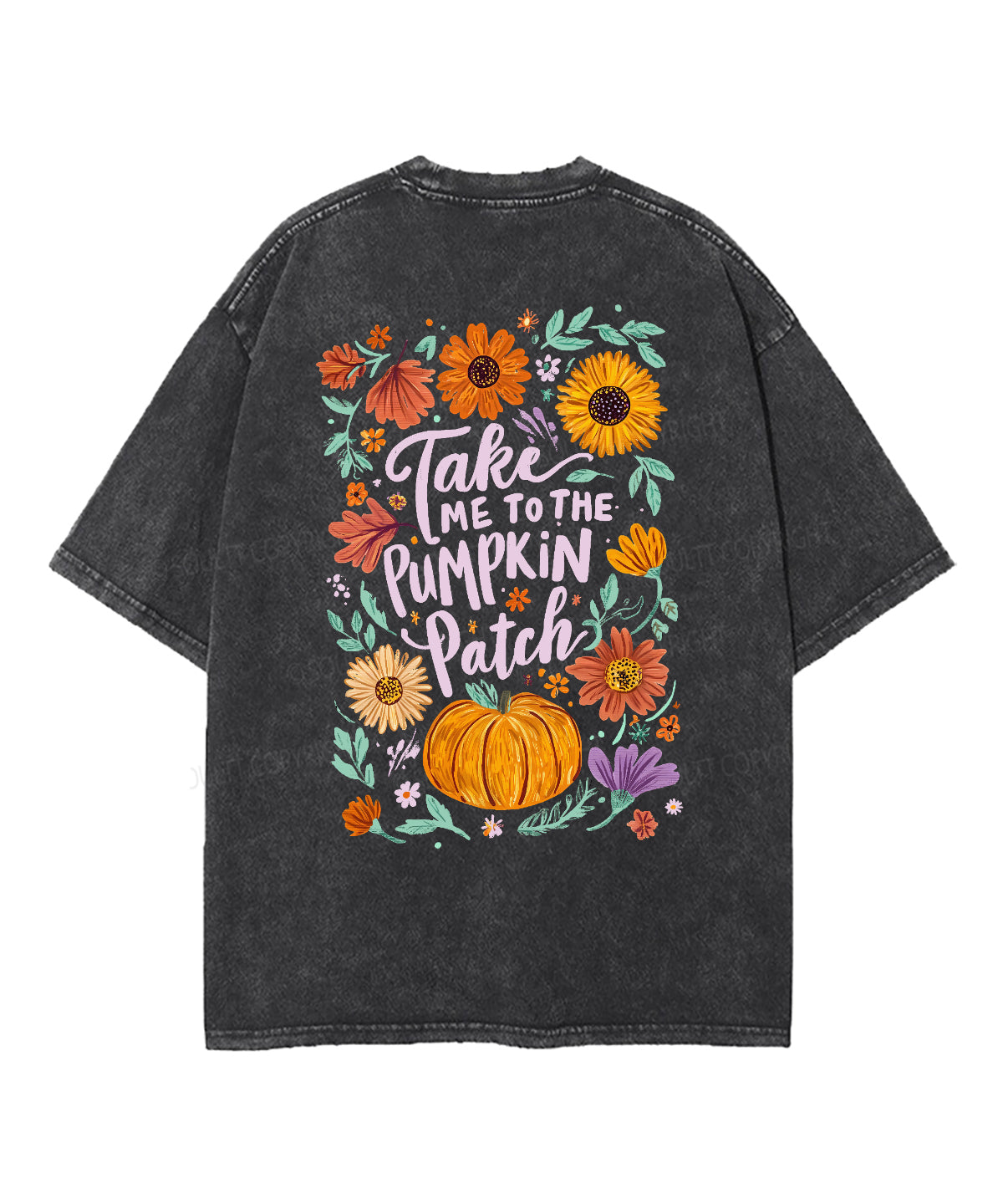 Take me to the Pumpkin Patch Double Sided Unisex Washed Christian T-shirt Hoodie, Sweatshirt | CiraTrend.com (Image 3)