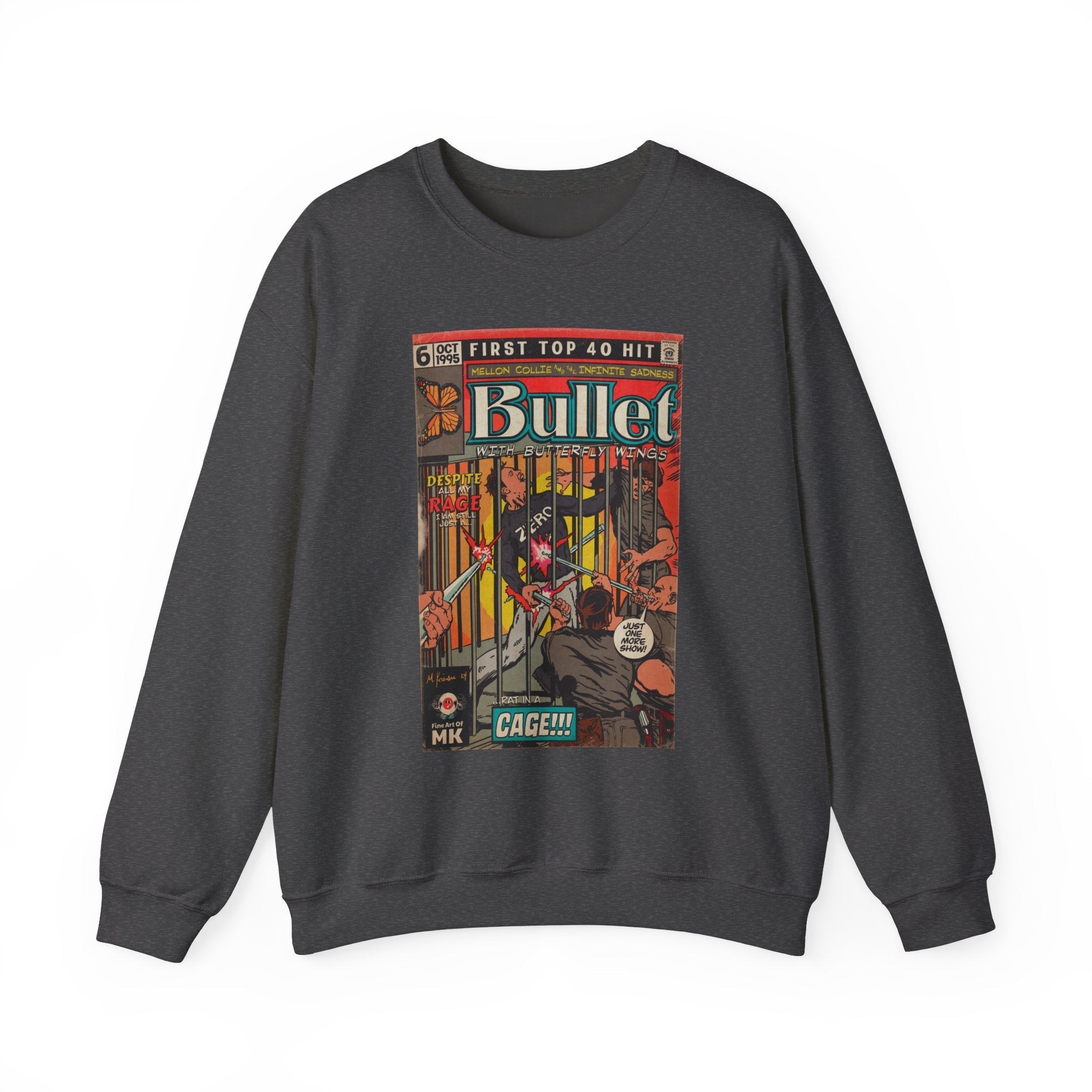 Bullet With Butterfly Wings - Unisex Heavy BlendÃ¢â€žÂ¢ Crewneck Sweatshirt T-Shirts, Hoodie | CiraTrend.com (Image 4)
