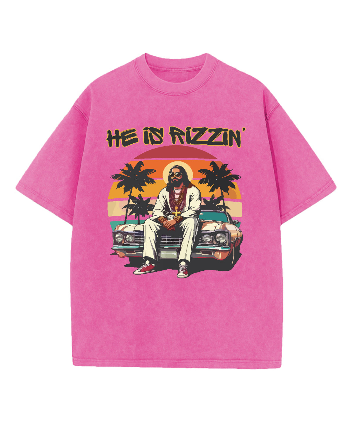 He is Rizzin' Washed Christian T-shirt Style001 Hoodie, Sweatshirt | CiraTrend.com (Image 3)