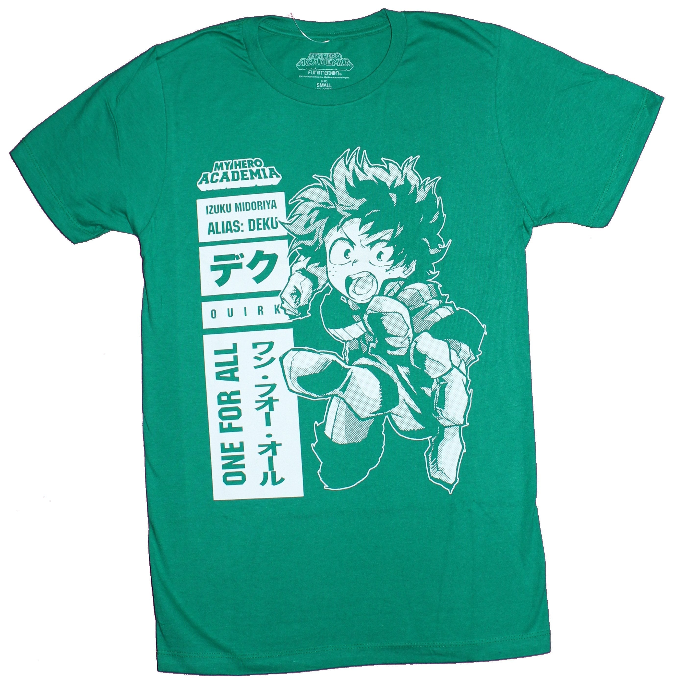 My Hero Academia Mens T-Shirt - Deku Izuku Midoriya Stats Boxed Image Hoodie, Sweatshirt | CiraTrend.com