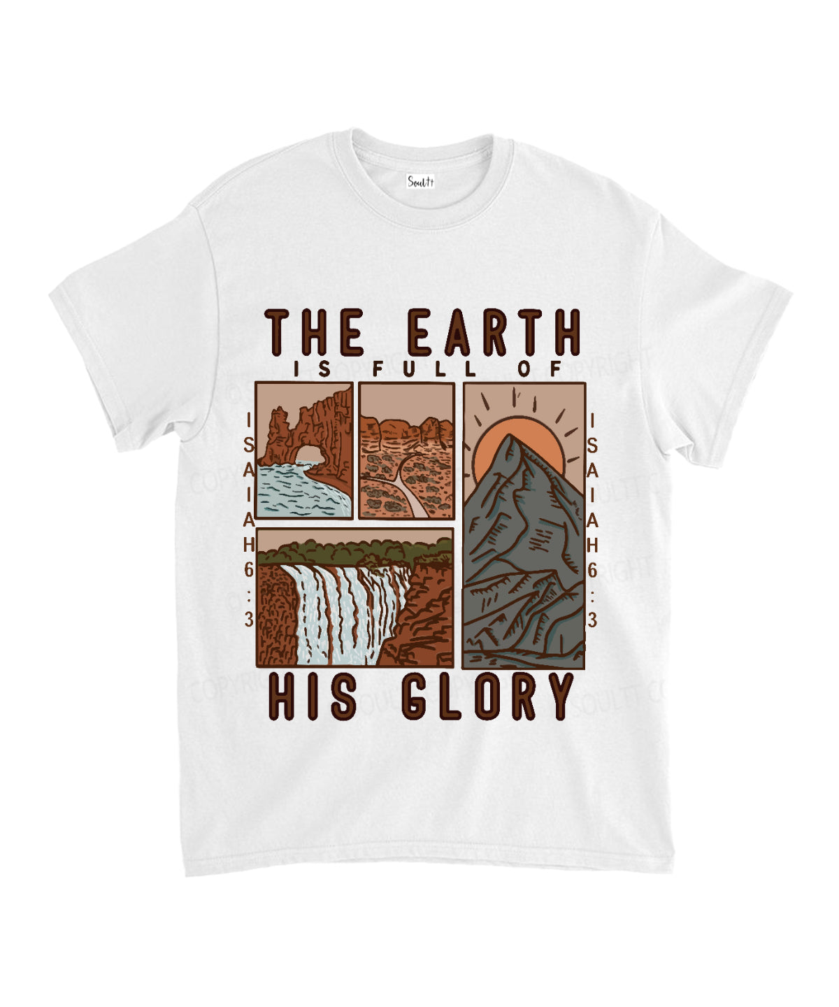 The Earth Is Full Of His Glory Unisex Cotton Christian T-Shirt Hoodie, Sweatshirt | CiraTrend.com (Image 2)