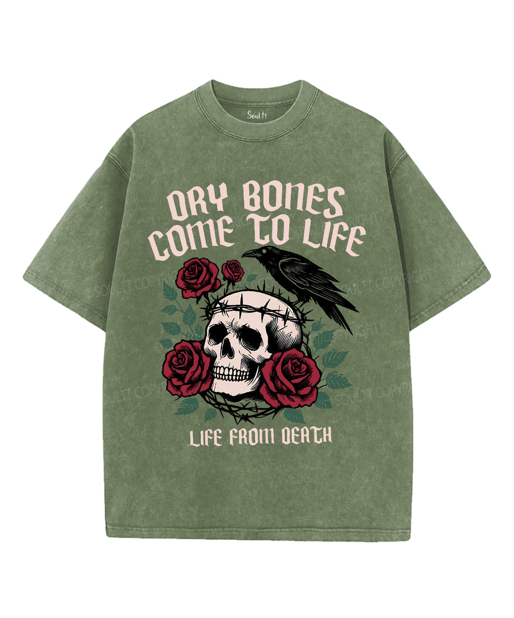 Dry Bones Come To Life Unisex Washed Christian T-shirt Hoodie, Sweatshirt | CiraTrend.com (Image 4)